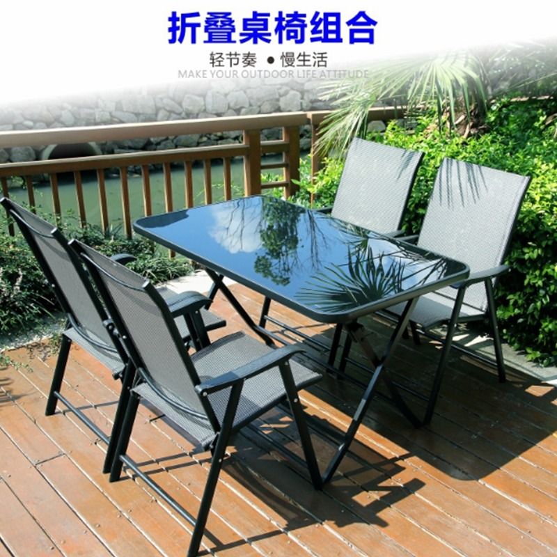 Collapsible chair best sale with table