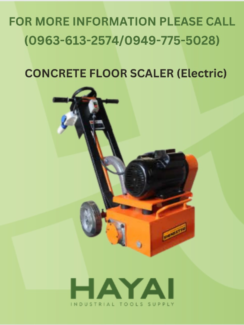 CONCRETE FLOOR SCALER (ELECTRIC), Commercial & Industrial, Construction