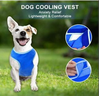 Cooling Vest for Dogs,Dog Cooling Vest,Dog Cooling Jacket,Dog Cooling Coat,Pet Cooling Vest,Cooling Jacket for Dogs Dog Ice-cooling Harness Coats Pet Cooler Vest with Magic Tape for Puppies Dogs