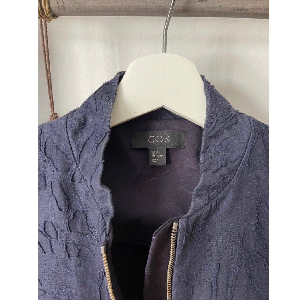 COS Navy Blue Jacket Women s Fashion Coats Jackets and
