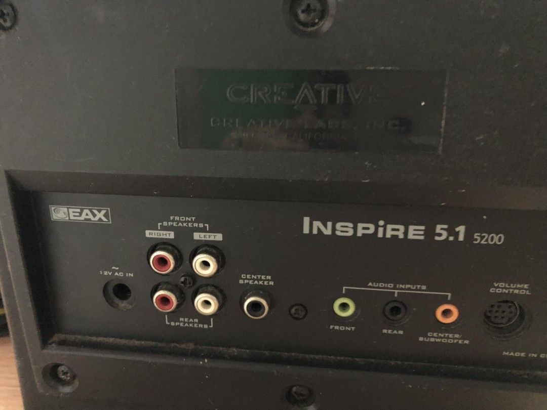 CREATIVE SPEAKER Inspire 5.1 (Category: Soundbars, Speakers & Amplifiers) located in Makati City. Submitted by nicolaylay (Listing ID 1263624604, Image 2). Description: .