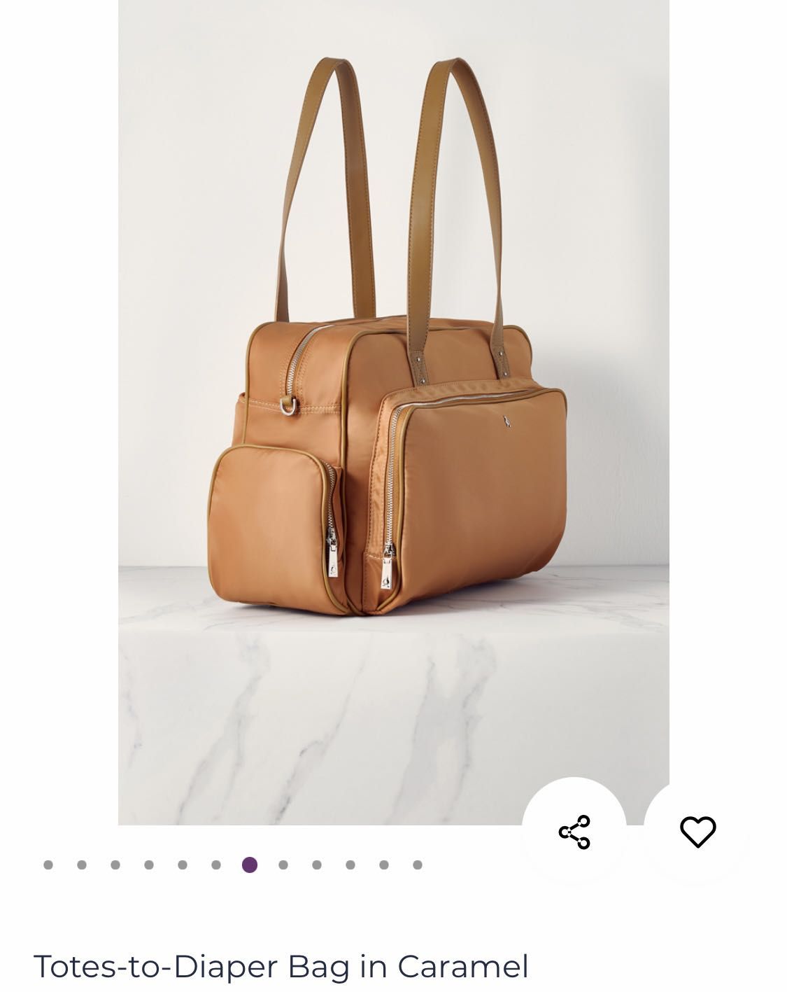 FLASH DEAL DECLUTTER SALE Totes to diaper bag duck in Caramel
