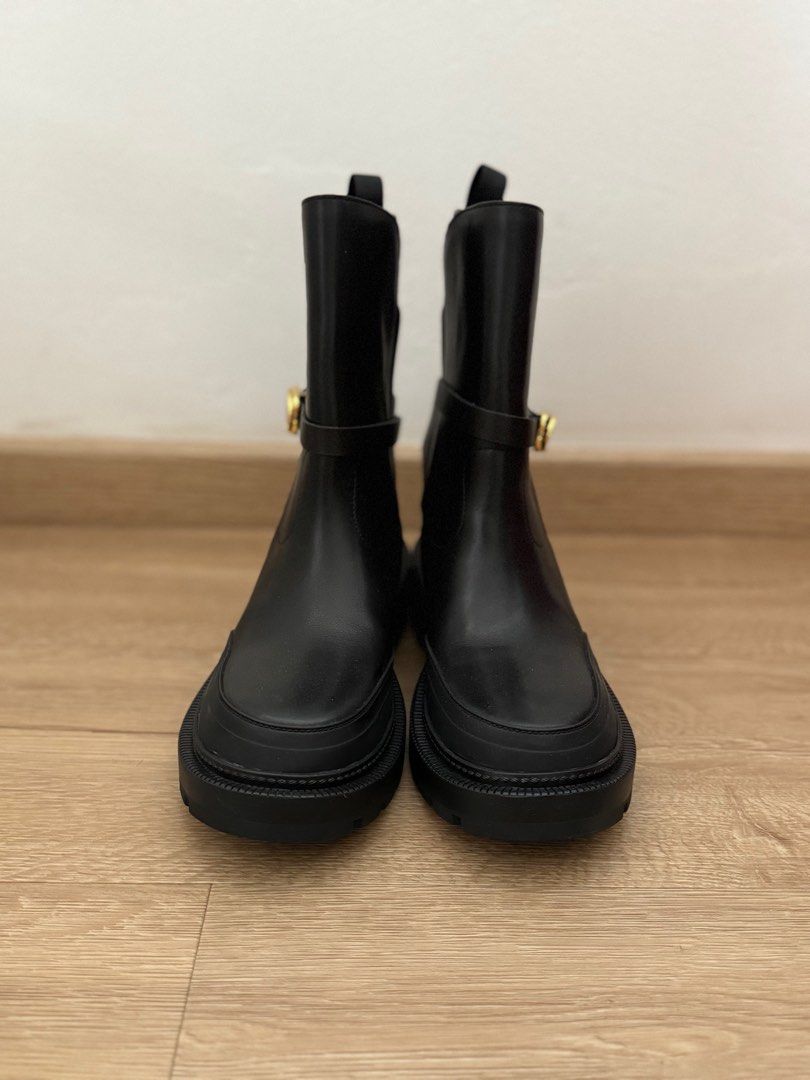 Dior - Dior Empreinte Ankle Boot White Calfskin and Rubber - Size 34 - Women