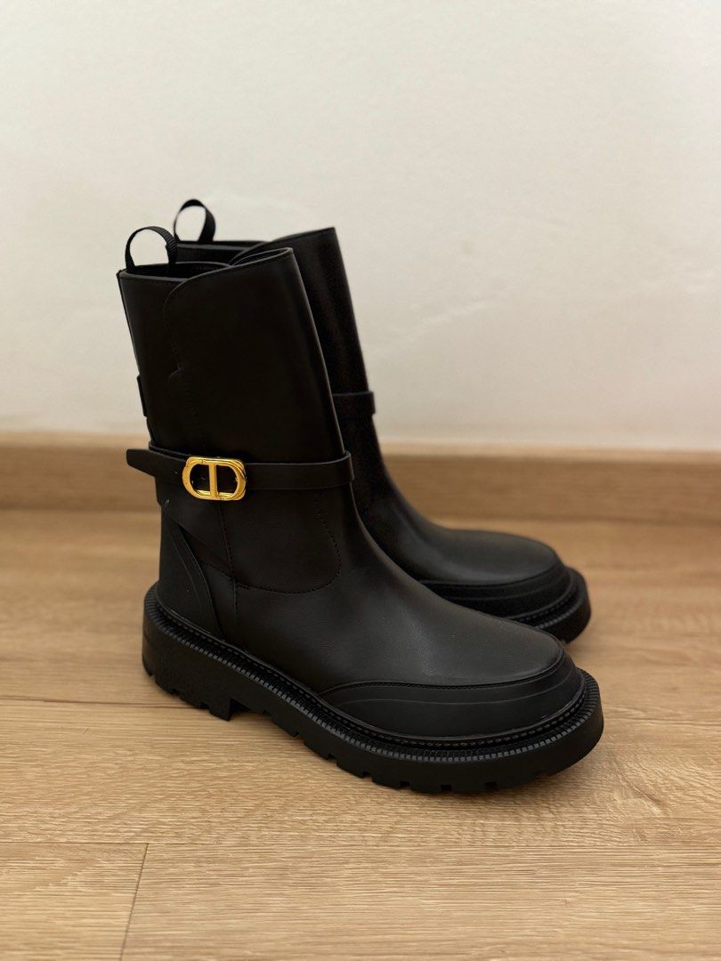 Dior Empreinte Ankle Boot Black Calfskin and Rubber