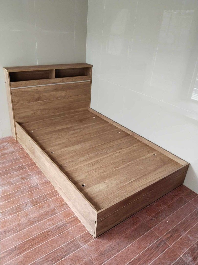 Double Size Bedframe with Drawers and Storage (Category: Bed Frames & Mattresses) located in Manila. Submitted by minchin30 (Listing ID 1263587121, Image 2). Description: Accept Same Day Delivery 🚚🚚🚚 Brand New Free Assemble 🛠️🛠️🛠️ Available Sizes: 36x75 Single 48x75 Double 54x75 Full Double 60x75 Queen Mode of Payment: Cod Gcash Bank Transfer Dm now for more Details and Fast Transaction..