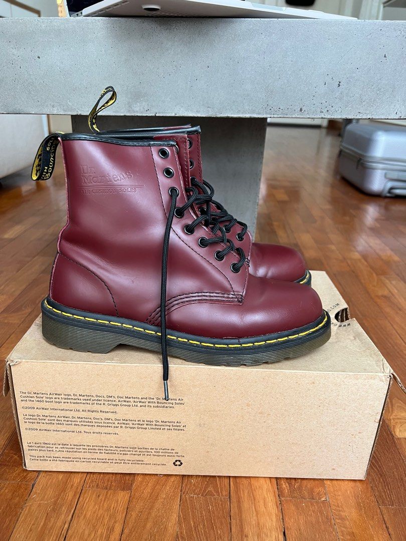 Red cheap dm boots