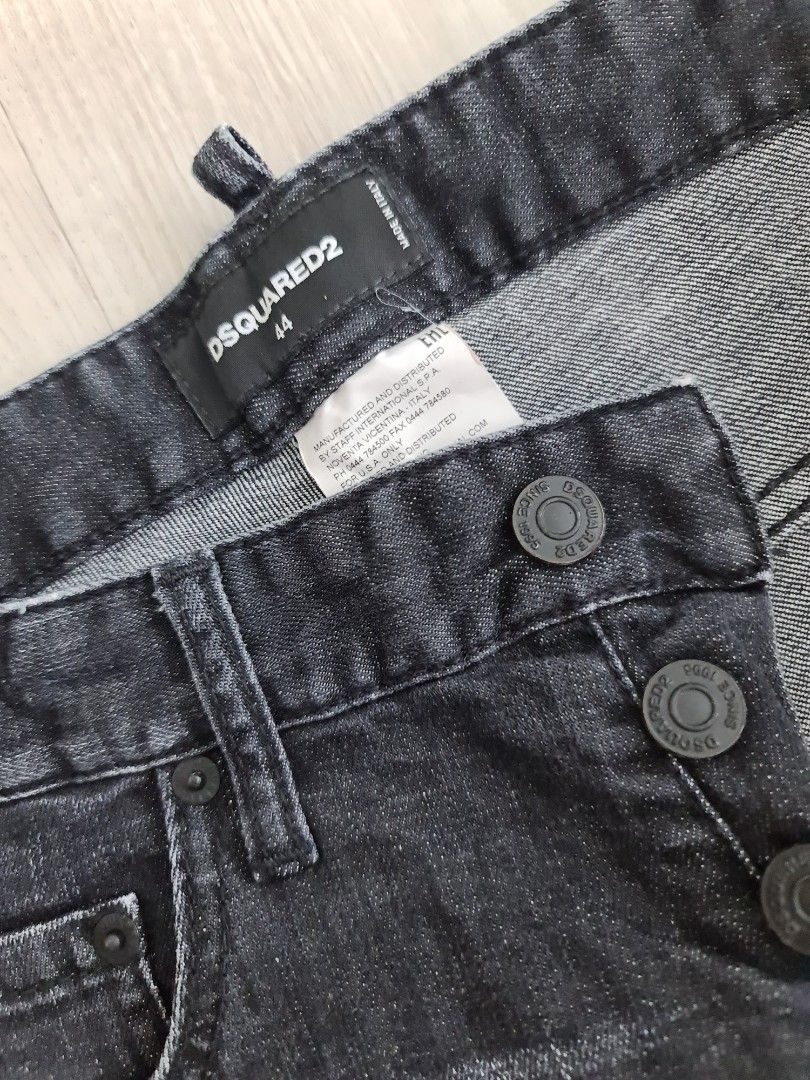 Mens cropped on sale denim jeans