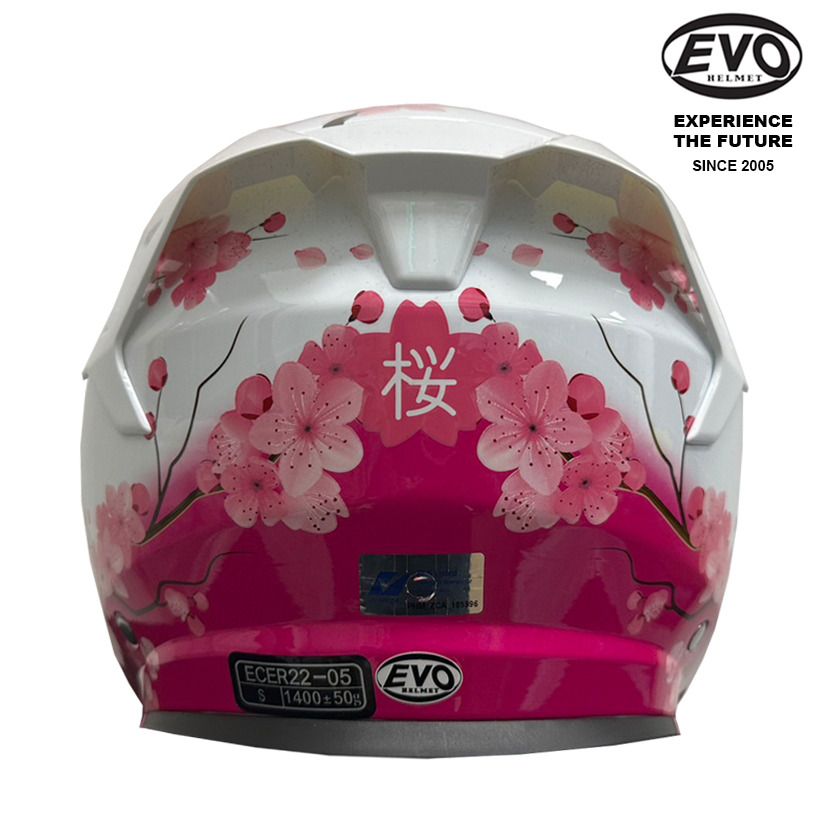 EVO RS9 Sakura Helmet (FREE Hevik Helmet Bag), Motorcycles, Motorcycle ...