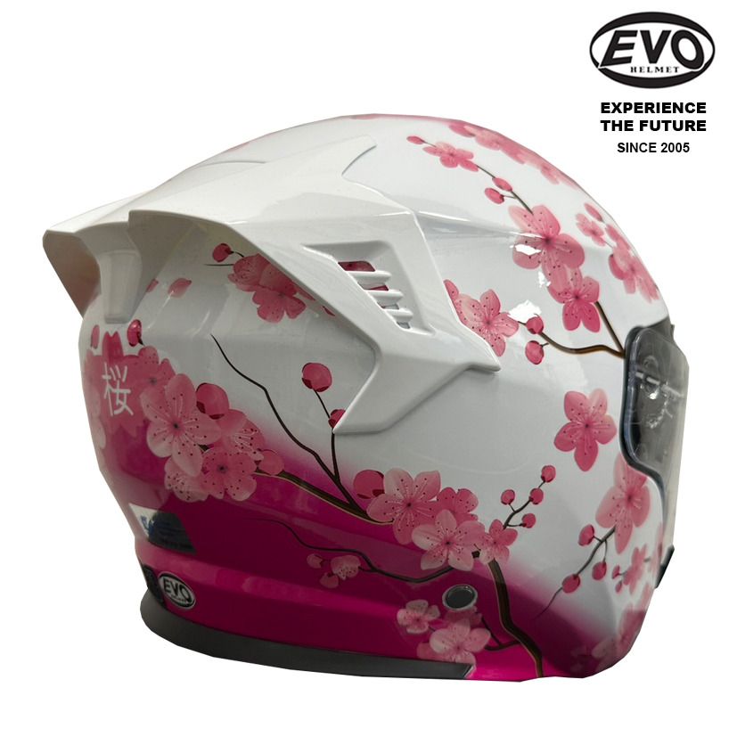 EVO RS9 Sakura Helmet (FREE Hevik Helmet Bag), Motorcycles, Motorcycle ...