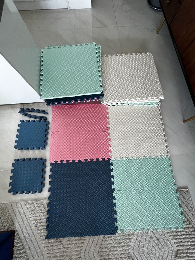 70 Pieces of Foam Mat Floor Tiles, Interlocking Foam Padding Soft