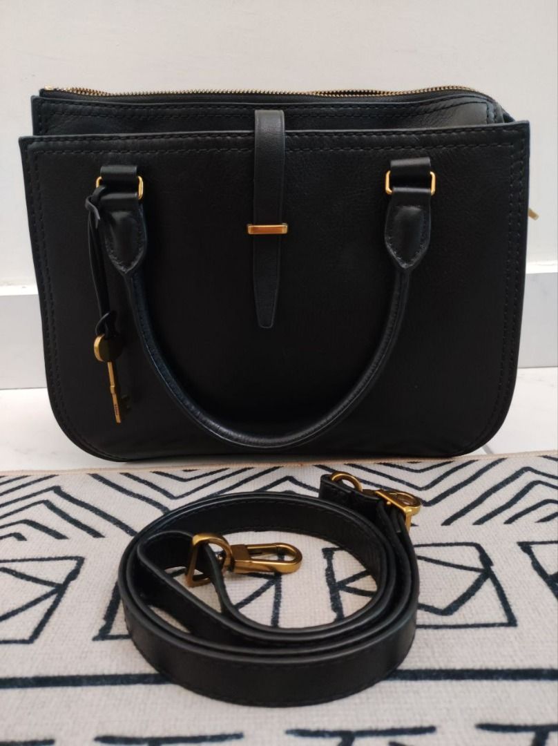 Fossil Ryder Satchel Black