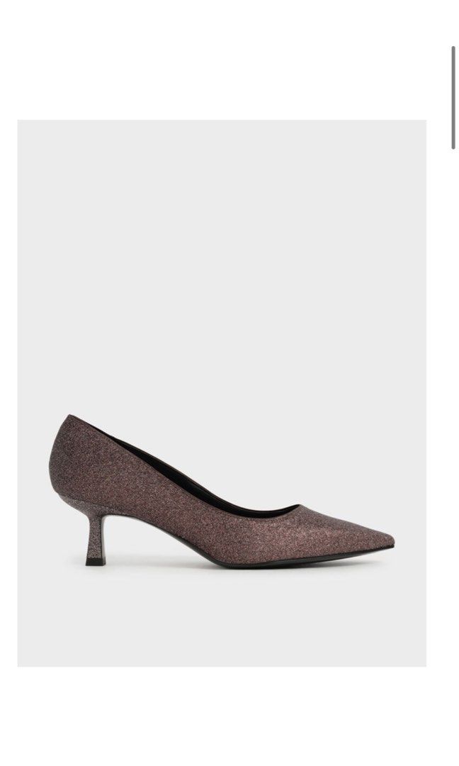 Glitter Kitten Heels