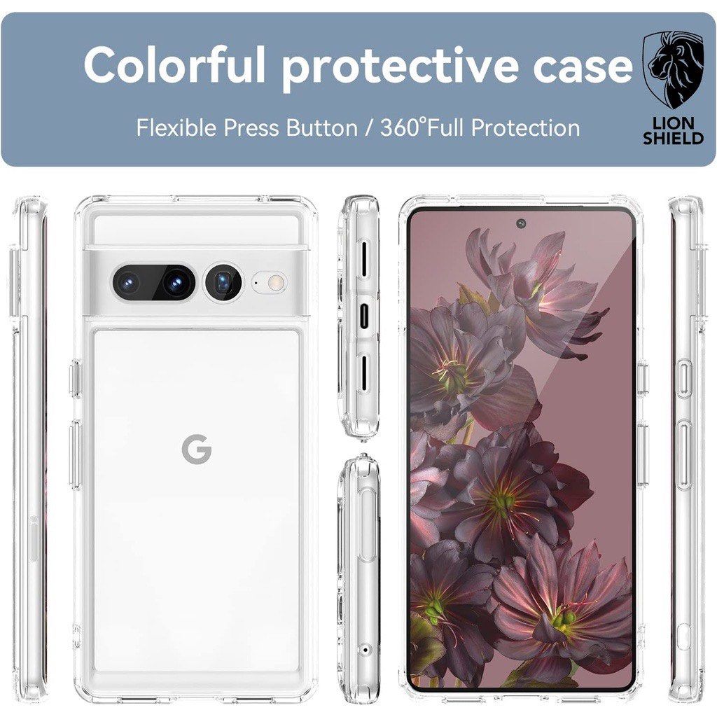 For Google Pixel 8 Pro Case Acrylic Transparent Phone Case For Google Pixel  7A 7 Pro