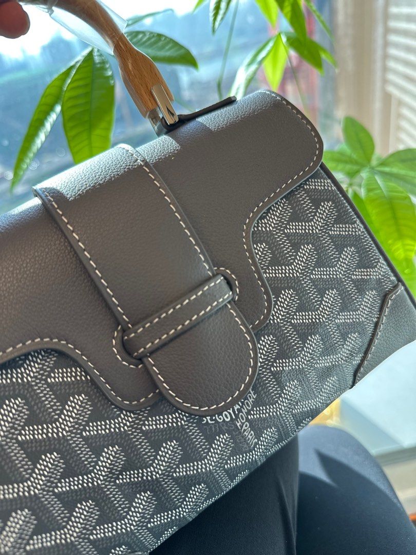 Goyard wooden handle bag Sa gon PM Bag Carousell