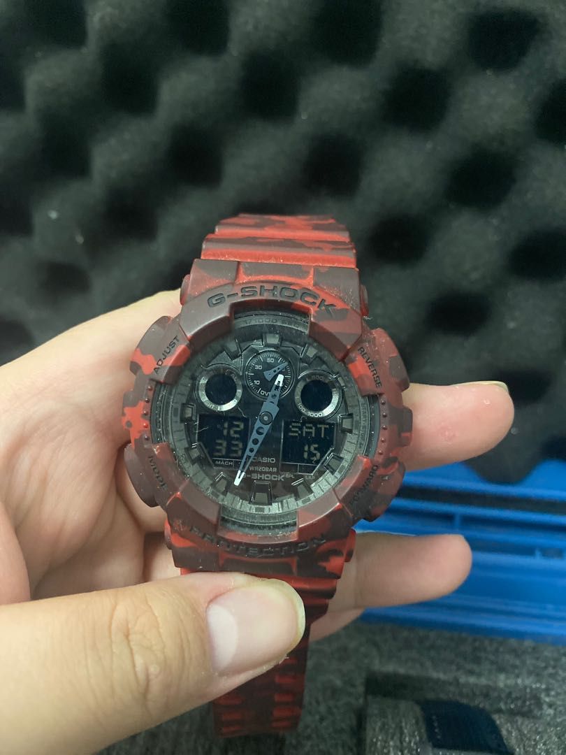 G shock red camo online