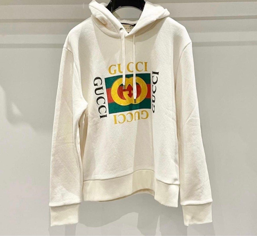 Gucci box logo hoodie deals
