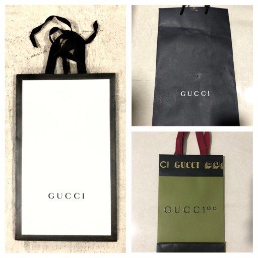 Gucci paper bag, Luxury, Accessories on Carousell