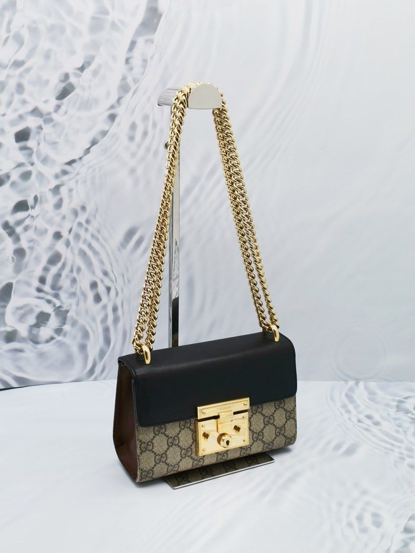 Gucci padlock small gg cheap supreme canvas shoulder bag
