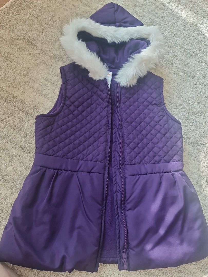 Girls purple vest sales
