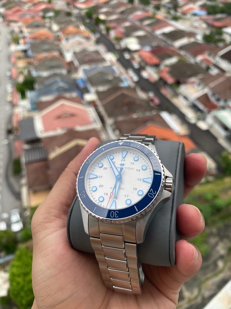 Hamilton khaki online scuba blue