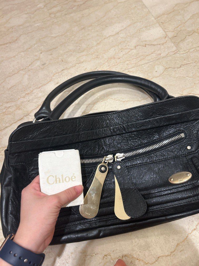 Chloe patent sales leather bag