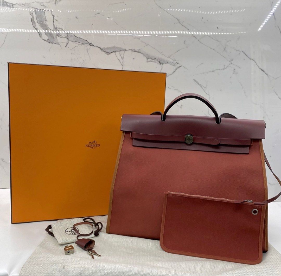 Hermes Sac a Depeches 21 Laque Bag Etoupe Togo Phw, Luxury, Bags & Wallets  on Carousell