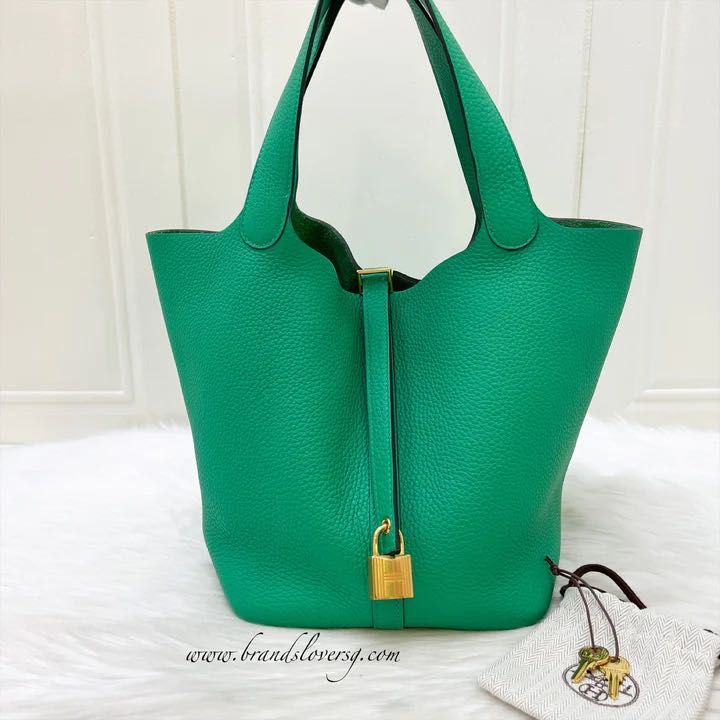 Hermes Picotin 18 Etoupe GHW, Luxury, Bags & Wallets on Carousell