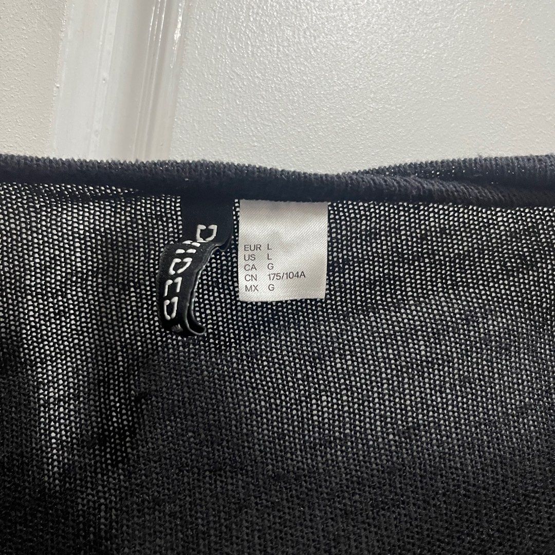 H&M Black Cardigan (Category: Coats, Jackets and Outerwear) located in Manila. Submitted by lesssa (Listing ID 1263667130, Image 2). Description: .