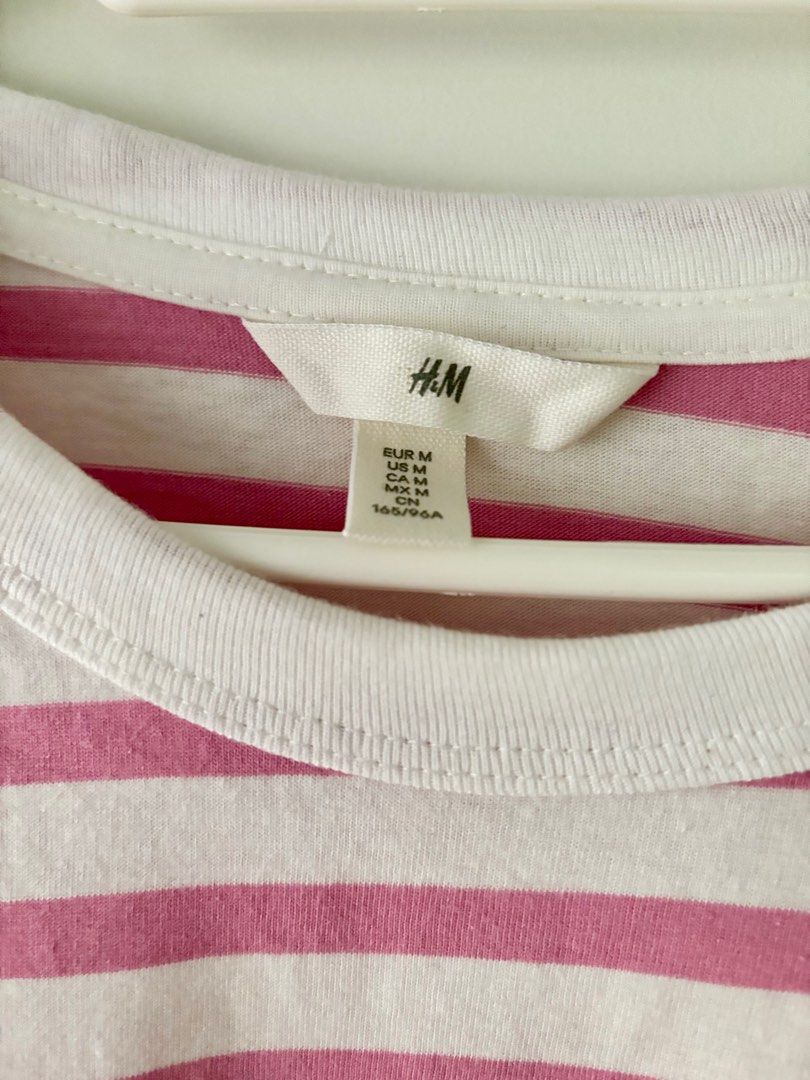 Striped jersey outlet top h&m