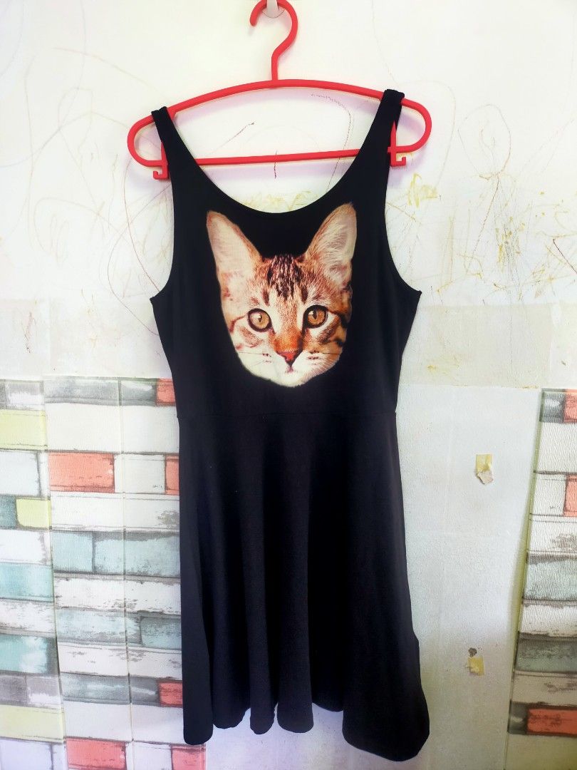 Cat print dress hotsell h&m