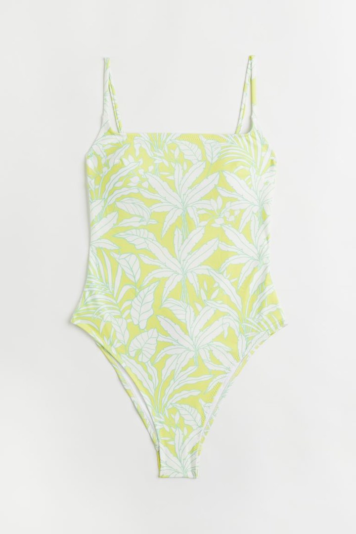 H&m yellow one piece swimsuit hot sale