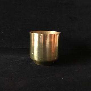 H&M Metal Planter / Vase in Gold