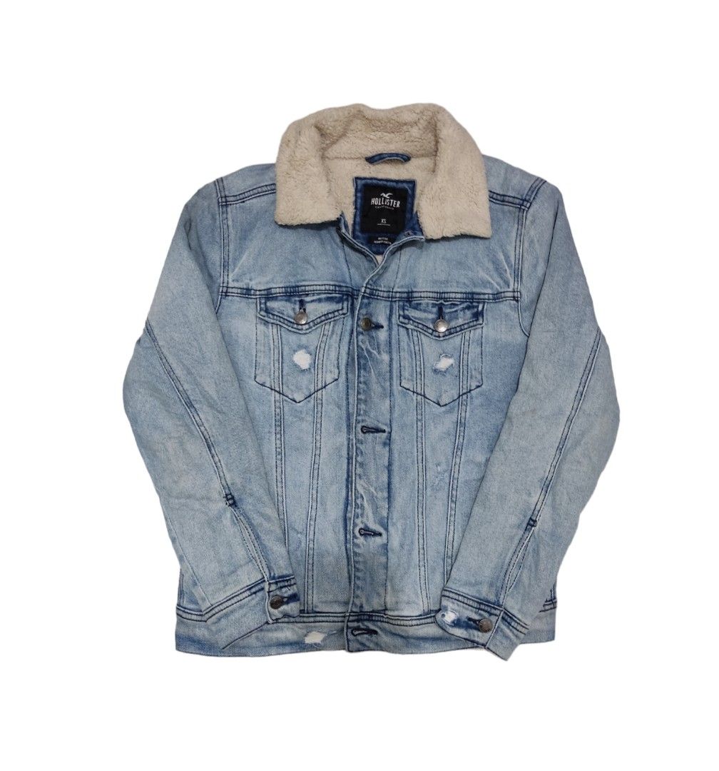 Hollister sherpa deals jacket mens