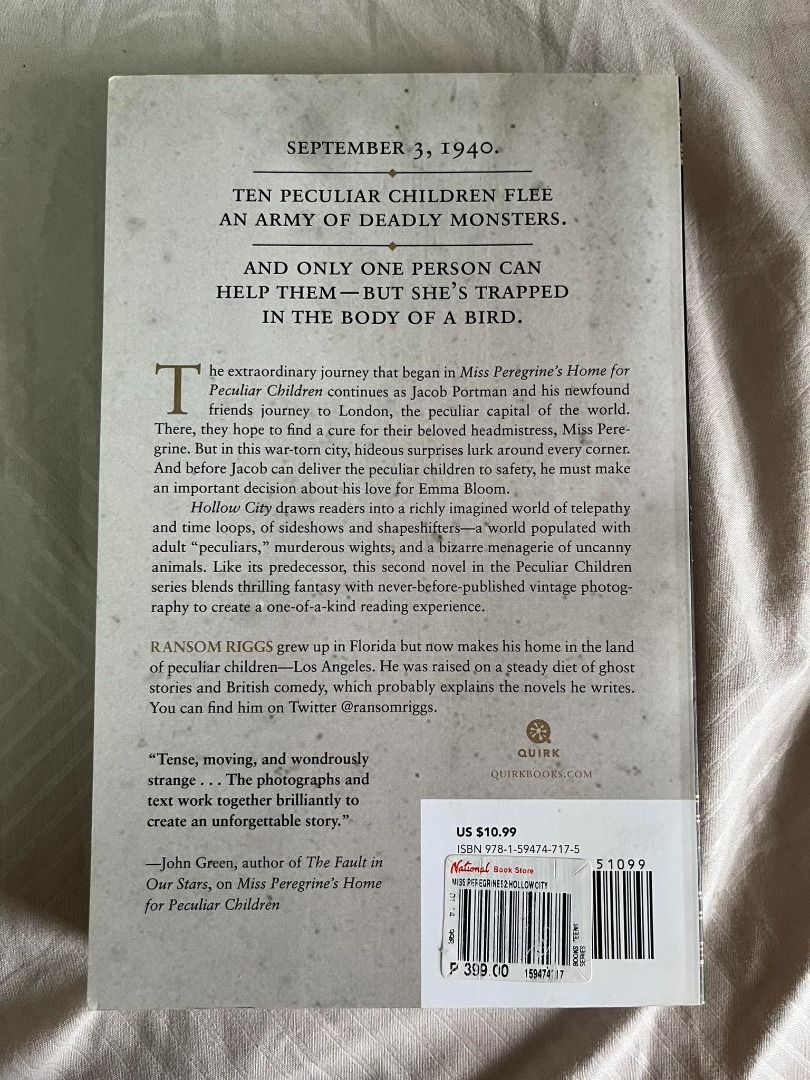 Hollow City by Ransom Riggs, Hobbies & Toys, Books & Magazines, Fiction ...