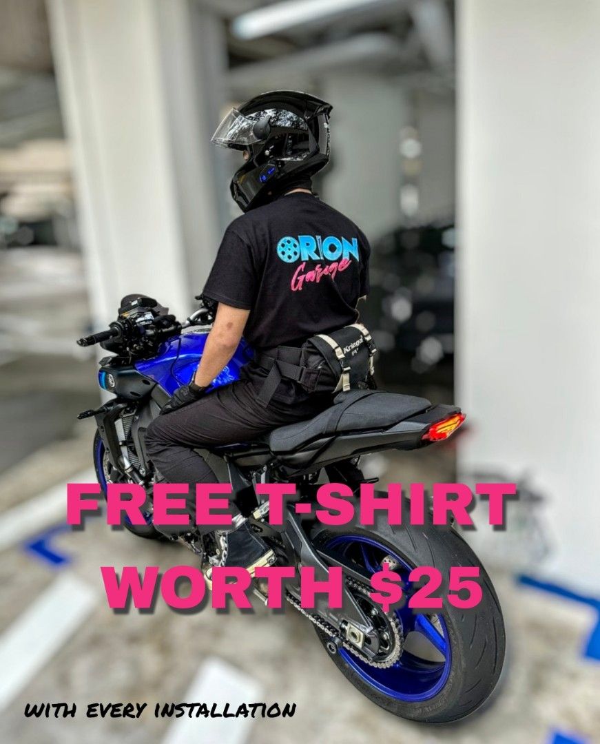Honda Goldwing Graphics Kit Installation FREE T SHIRT