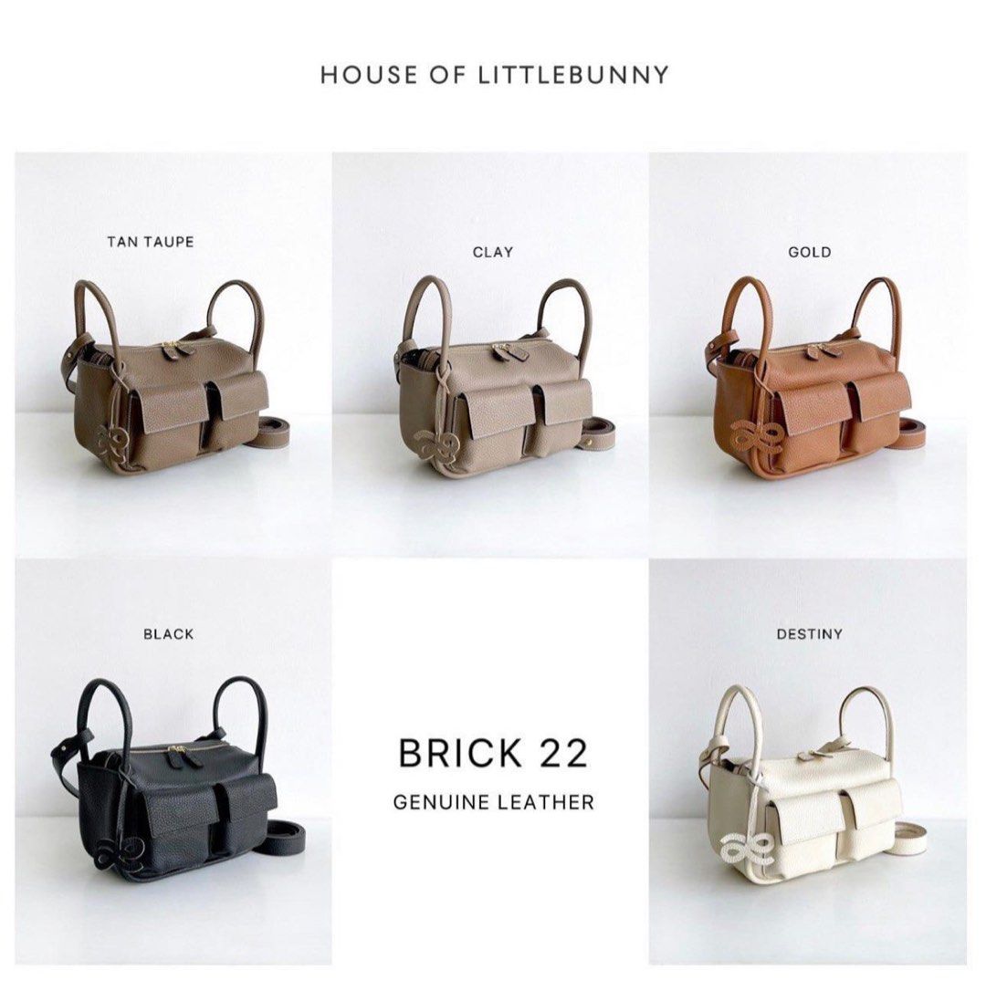 House Of Little Bunny Brick Bag Delicate Leather