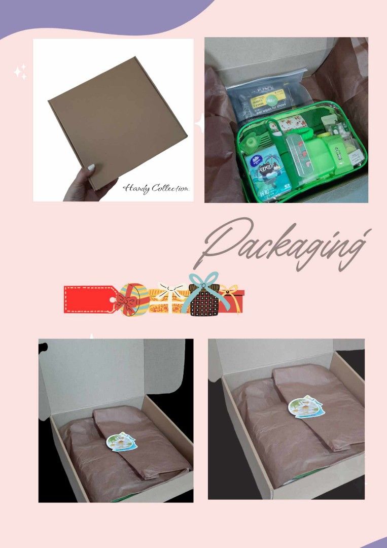 Hygiene kit/medical kit (Category: Medical Supplies & Tools) located in Paranaque City. Submitted by sissyloveph (Listing ID 1263681858, Image 2). Description: see attached pic of whats inside the pouch this includes packaging limited stocks!!!! perfect gift.