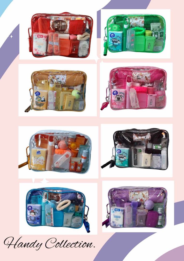 Hygiene kit/medical kit (Category: Medical Supplies & Tools) located in Paranaque City. Submitted by sissyloveph (Listing ID 1263681858, Image 1). Description: see attached pic of whats inside the pouch this includes packaging limited stocks!!!! perfect gift.