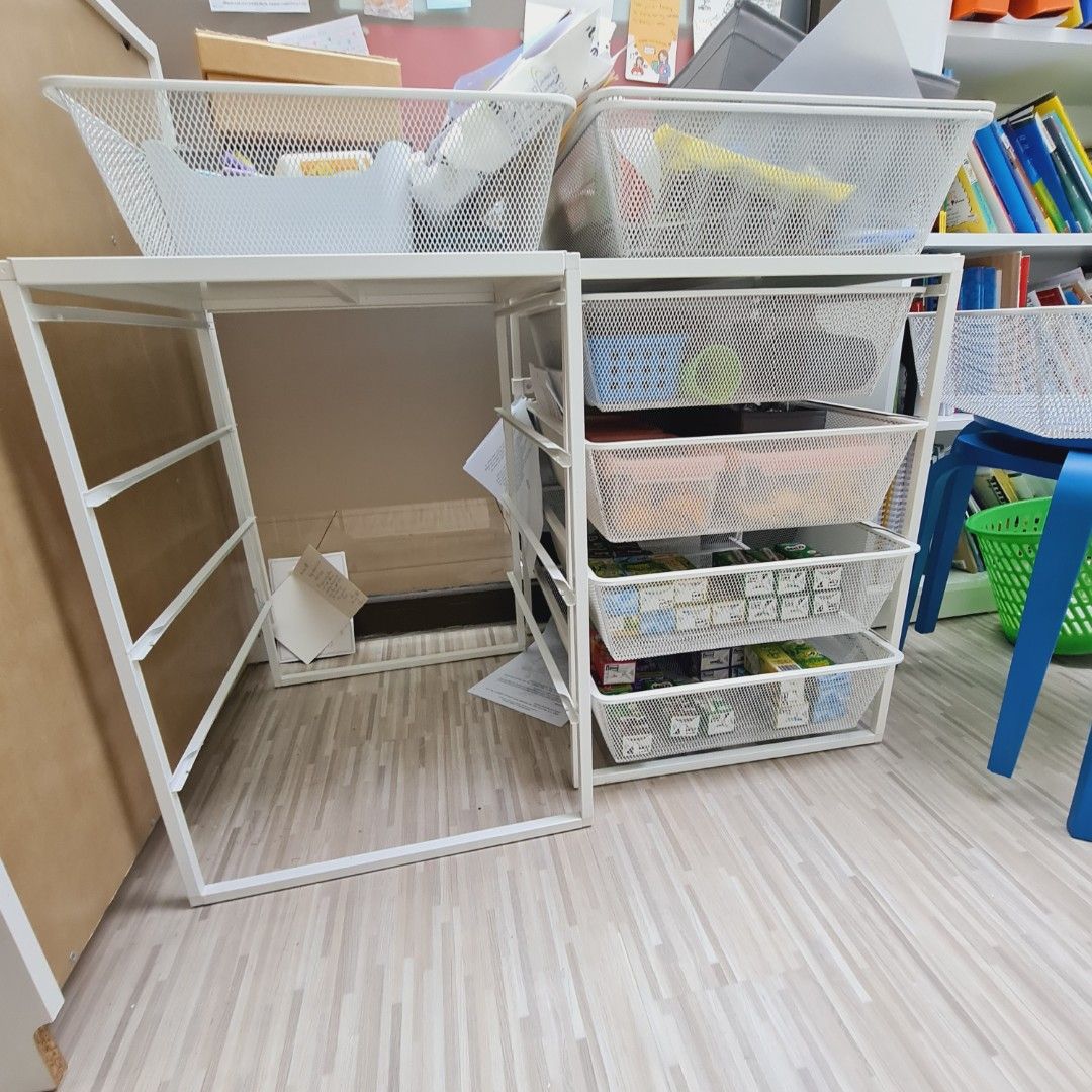 IKEA Metal Storage Drawers, Furniture & Home Living, Furniture, Shelves