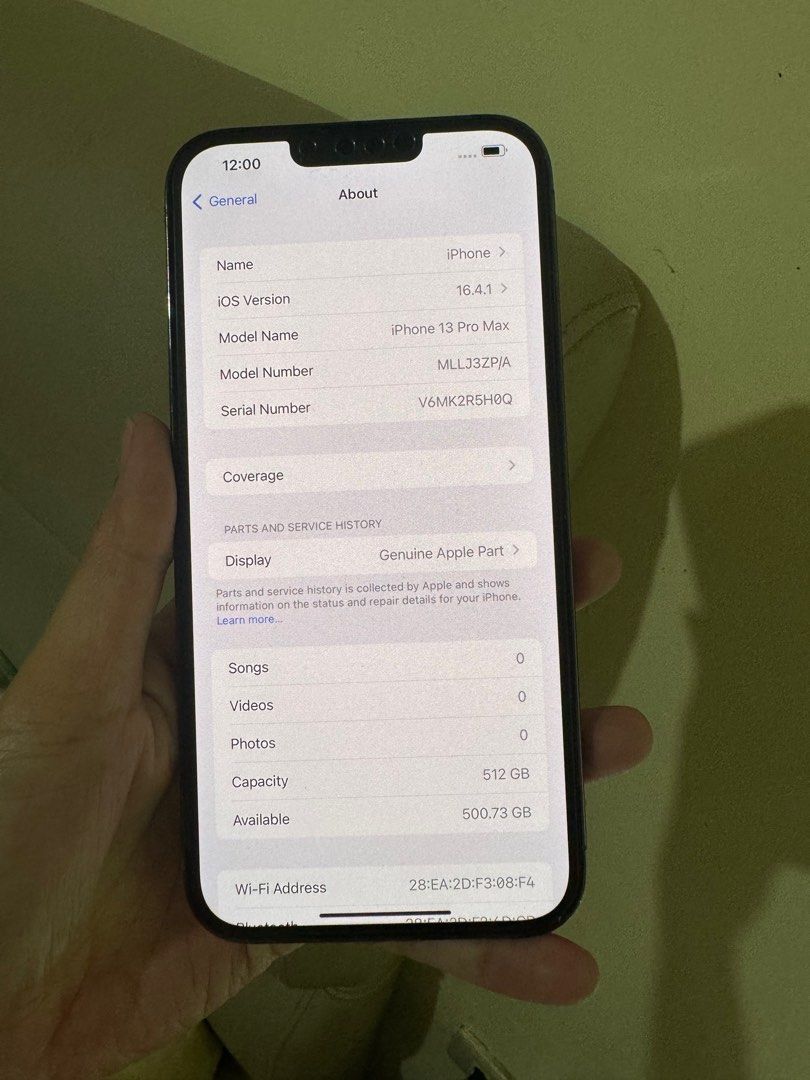 iphone 13 pro max 512gb 2ndhand (Category: iPhone 13 Series) located in Cainta. Submitted by vine_gadget_shop (Listing ID 1263702992, Image 2). Description: iphone 13 pro max 512gb 2ndhand ntc variant palit lcd from power mac pick up store greenhills shopping center we accept trade in we accept credit card installment we do cod and door to door we ship nationwide for fast transaction call 09277368323 look for vine.