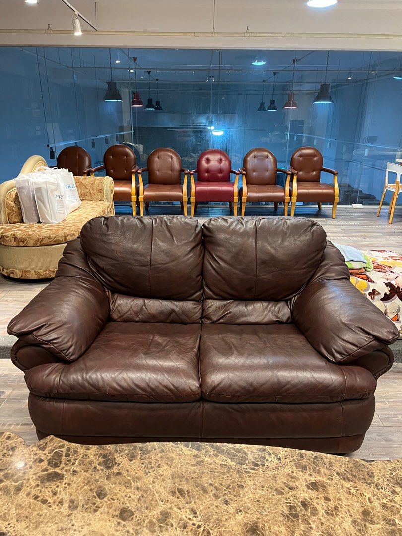 Italian Fullgrain Leather Sofa