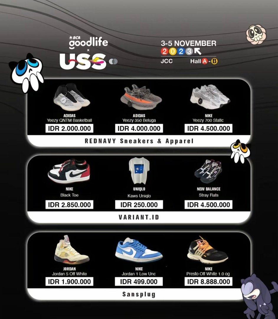 JASTIP USS 2023, Fesyen Pria, Sepatu , Sneakers di Carousell