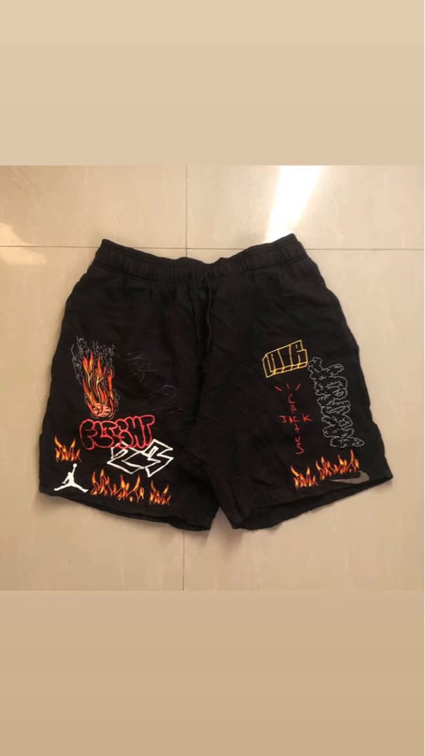 Travis scott fleece short cheap