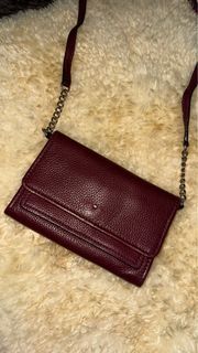 Kate Spade Leather Crossbody Harlow Wallet Purse
