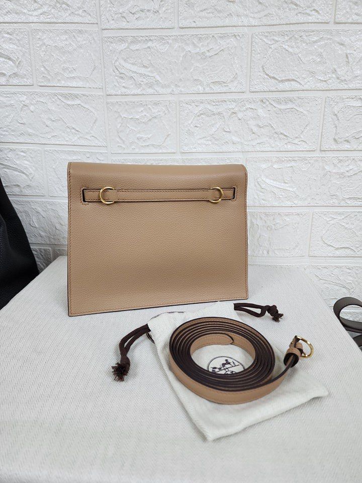 Hermes Kelly Danse Chai Evercolor Gold Hardware