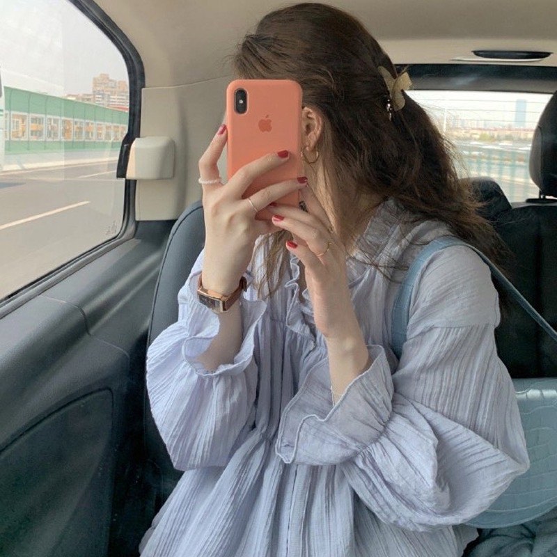Korean top, Women's Fashion, Tops, Blouses on Carousell