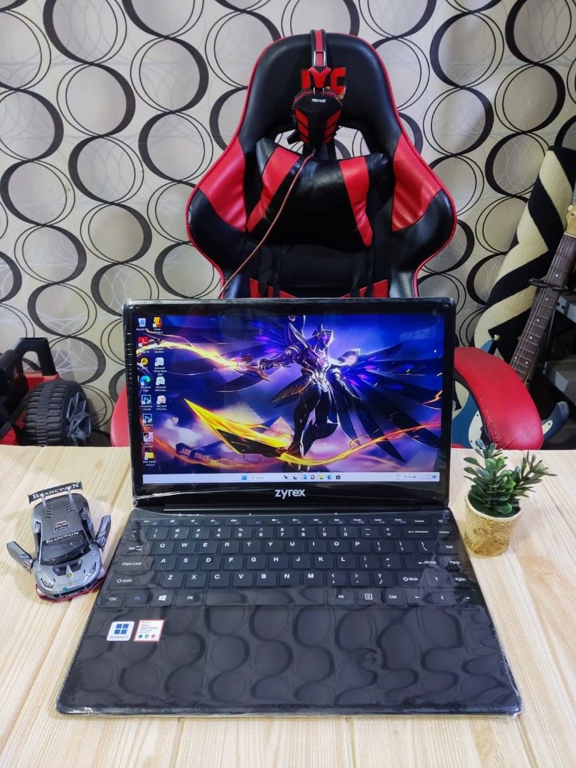 Laptop Full HD IPS Zyrex Sky V5 Intel N4020 RAM 4GB/SSD 256GB+64Gb Tipis  enteng murah!