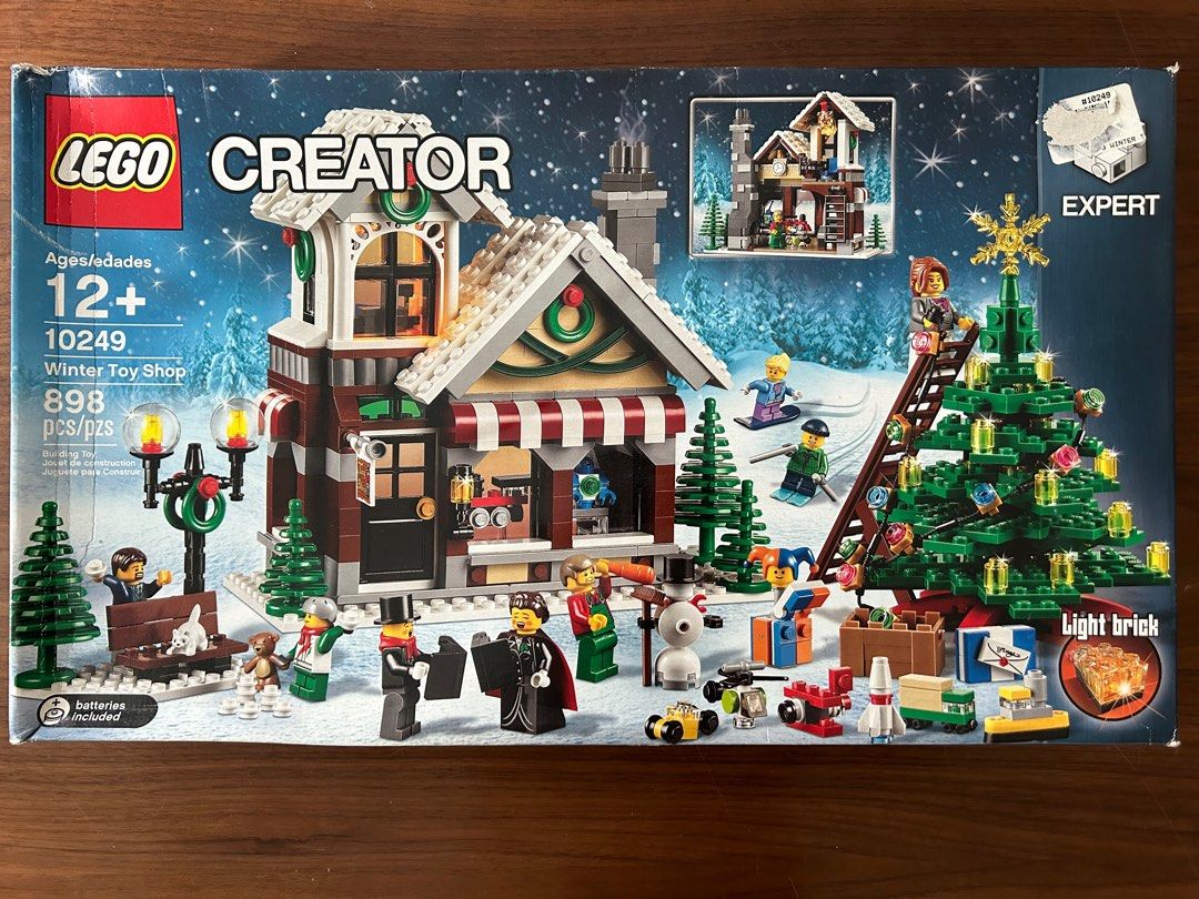 Lego toy shop winter village store