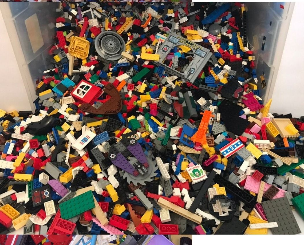 LEGO Pack Mixed Variety Of Set Pieces Blocks Bricks Bulk 1KG Pack