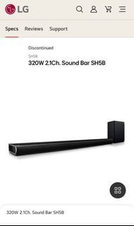 LG Sound Bar Speaker